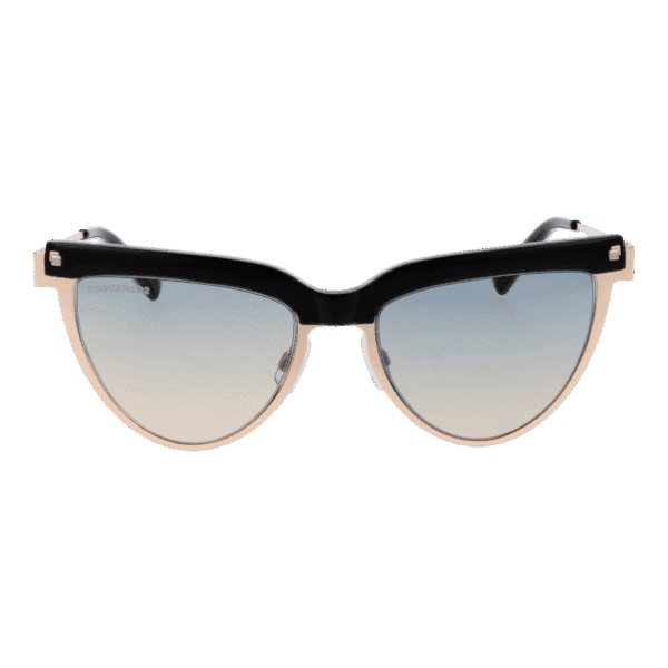 Dsquared2 DQ0302 5328B – vue de face avec monture et verres