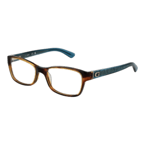 Guess GU2591 53052 – lunettes de vue Femmes Rectangle en Brown – vue 45°