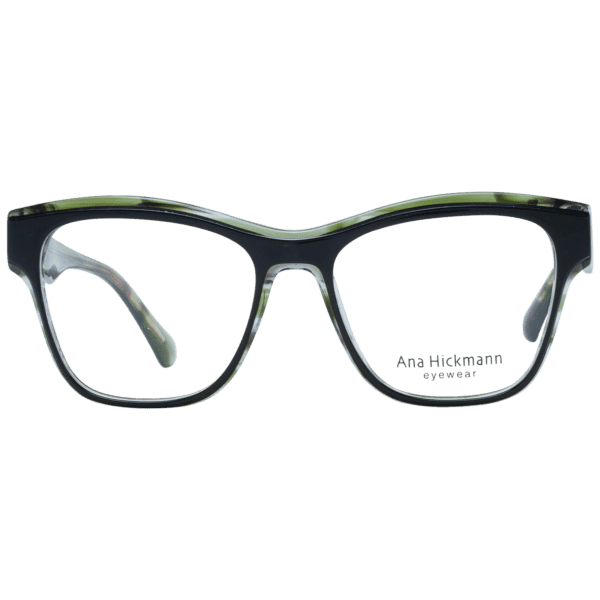 Face avant – monture optique Ana Hickmann AH6474 52H01 en Noir