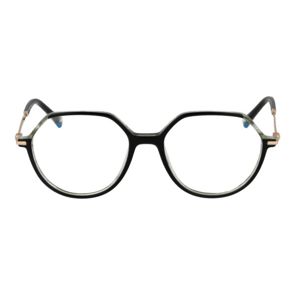 Face avant – monture optique Ana Hickmann AH6480 52H01 en Noir