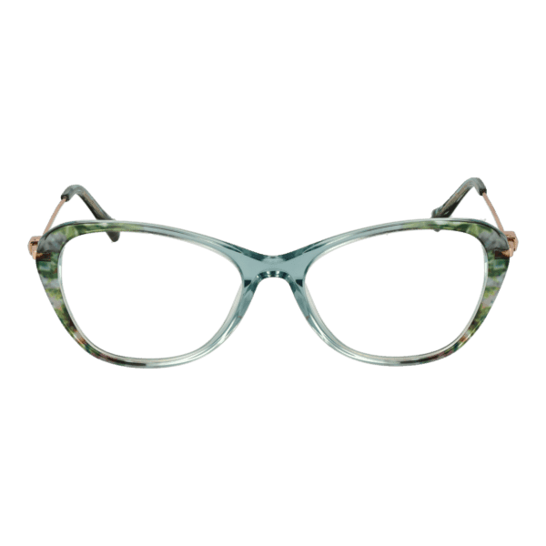 Face avant – monture optique Ana Hickmann AH6495T 54C01 en Vert