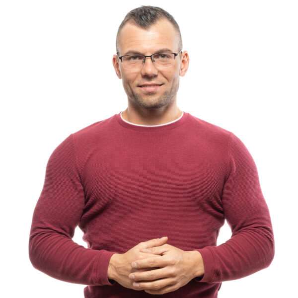 Vue portée – lunettes de vue Ermenegildo Zegna EZ5155-D 55002 pour Hommes