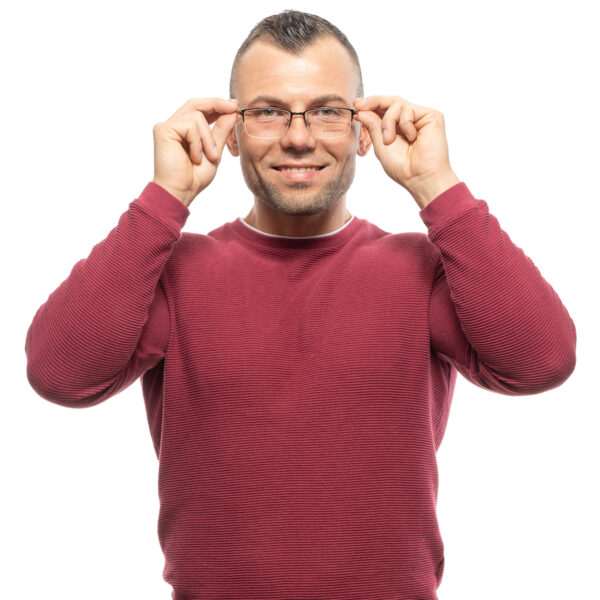 Vue portée – lunettes de vue Ermenegildo Zegna EZ5155-D 55036 pour Hommes