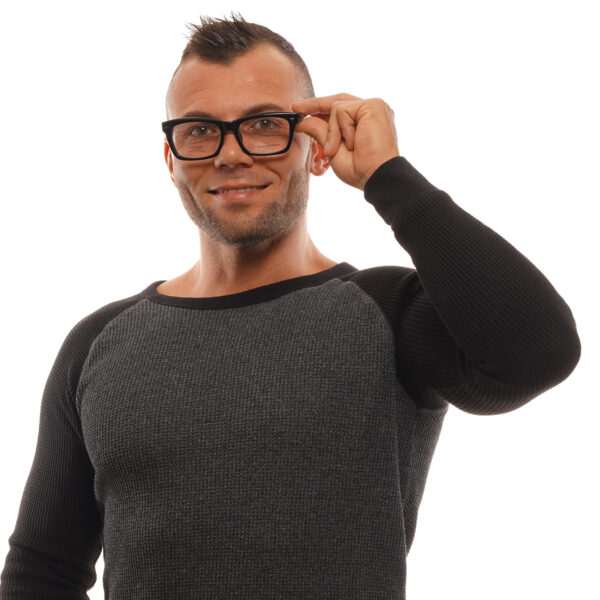 Vue portée – lunettes de vue Ermenegildo Zegna ZC5006-F 00156 pour Hommes