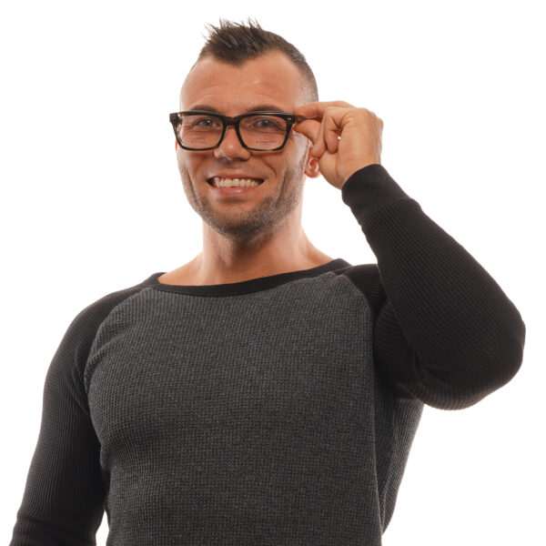 Vue portée – lunettes de vue Ermenegildo Zegna ZC5006-F 02056 pour Hommes
