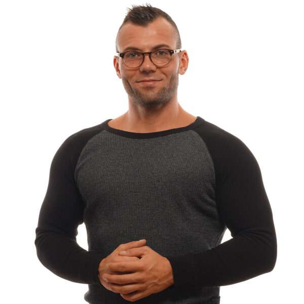 Vue portée – lunettes de vue Ermenegildo Zegna ZC5008 06449 pour Hommes