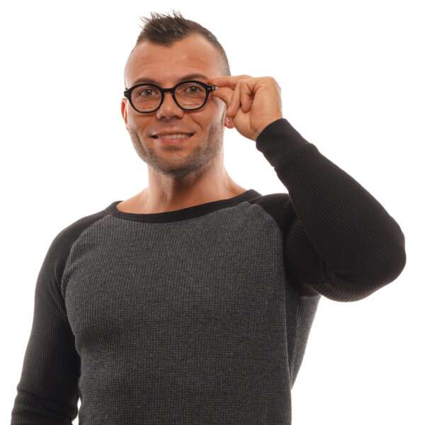 Vue portée – lunettes de vue Ermenegildo Zegna ZC5018 06348 pour Hommes