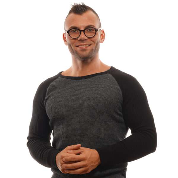 Vue portée – lunettes de vue Ermenegildo Zegna ZC5018 06548 pour Hommes