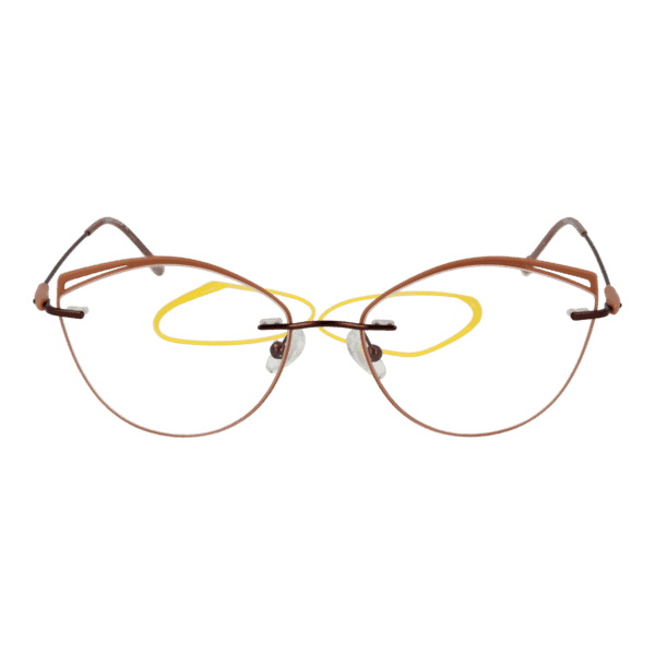 Face avant – monture optique Funky Buddha FBD1004 55003 en Brown