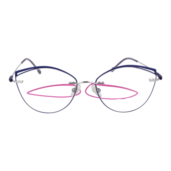 Face avant – monture optique Funky Buddha FBD1004 55005 en Bleu