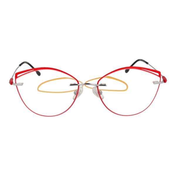 Face avant – monture optique Funky Buddha FBD1004 55006 en Rouge