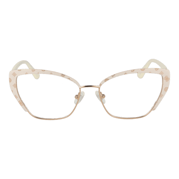 Face avant – monture optique Guess GU50122 54021 en Blanc