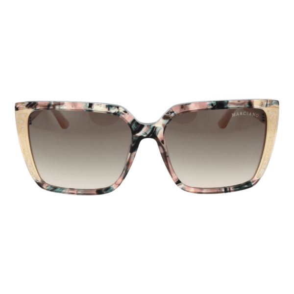 Marciano by Guess GM00012 5859P – vue de face avec monture  et verres