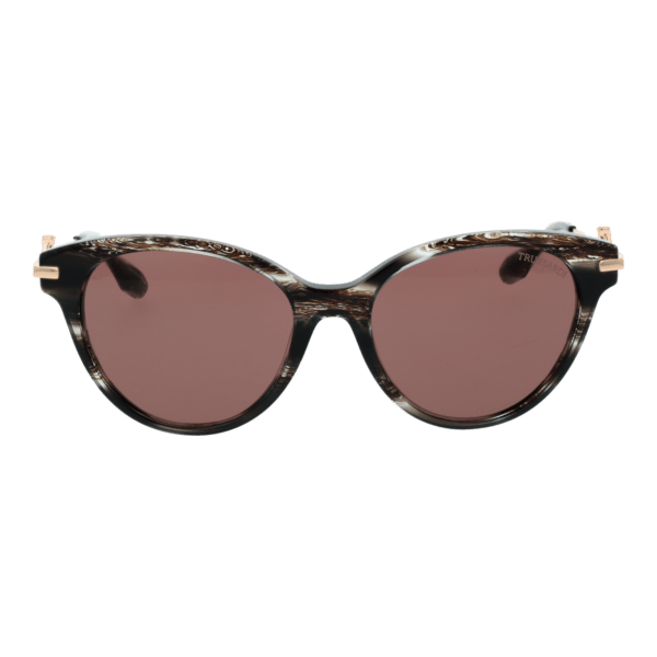 Trussardi TSW9025 55E01 – vue de face avec monture  et verres