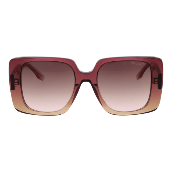 Trussardi TSW9029 53C01 – vue de face avec monture  et verres