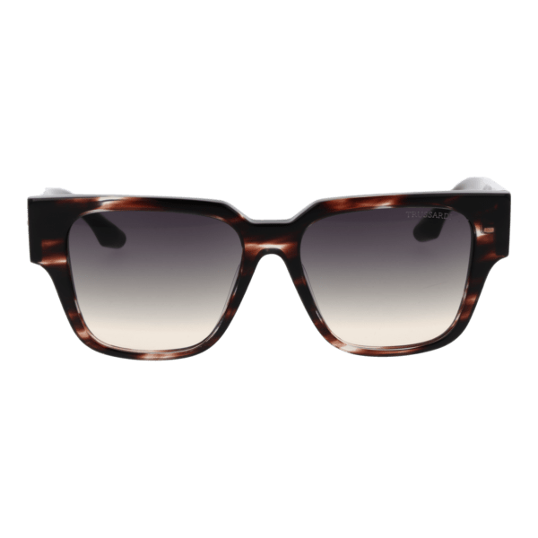Trussardi TSW9033 54E01 – vue de face avec monture  et verres