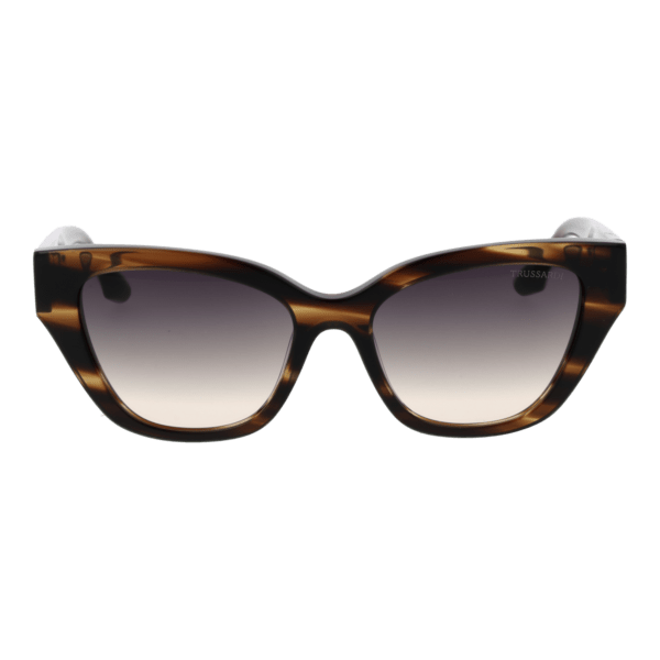 Trussardi TSW9034 54E01 – vue de face avec monture  et verres